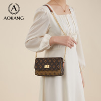 奥康托特包2024大容量女包单肩包时尚包包复古斜挎包托特包C1 可可咖2155