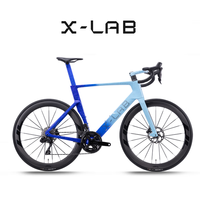 X-LAB破风型公路自行车AD8碳纤维破车架轮组油碟无线电子变速公路车