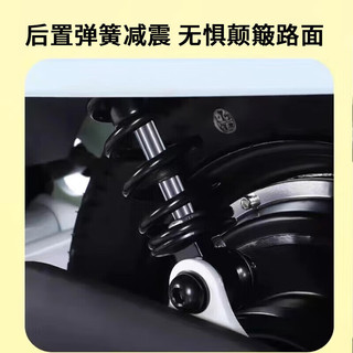 厉文新国标小型电动车电动自行车电瓶车48V锂电池男女双人代步 米色 超威天能铅酸电池12A续航65km+