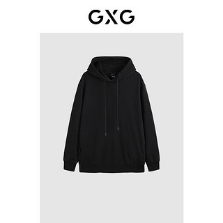 GXG 男装卫衣合集 黑色连帽卫衣GEX13130524 L