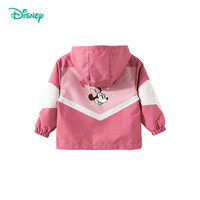 迪士尼宝宝（Disney Baby）春季男女童时尚休闲卡通舒适百搭儿童外套 ZD1ES031浅粉 120