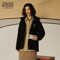 Teenie Weenie小熊春装帅气连帽城市轻户外防水夹克外套女 (160)