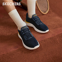 Skechers斯凯奇闪穿鞋春季男一脚蹬透气网面健步鞋运动休闲鞋 浅灰色/LTGY 43