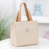 橙叶 ORANGE LEAF 上班饭盒手提袋2024新款包包女士手拎包便当包小号帆布包提包单肩
