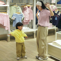 Gap男女童2025春季重磅印花logo连帽卫衣儿童装外套673804 黄色 120 cm(6-7岁)亚洲尺码