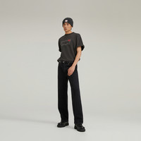 Levi's李维斯24秋冬男士565美式复古宽松舒适简约直筒牛仔裤 黑色 32/32