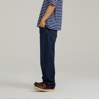 Levi's李维斯24秋冬男士565美式复古宽松舒适简约直筒牛仔裤 黑色 30/32