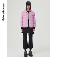 美特斯邦威牛仔外套女宽松潮流春秋季时尚落肩廓形牛仔夹克上衣女 160/M