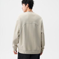 布衣传说 360g毛圈纯棉 春季新款卫衣男士宽松休闲外套上衣服潮牌 卡其绿 2XL