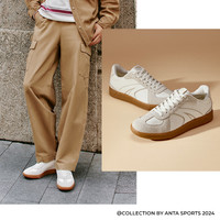 安踏TT鞋丨经典德训鞋男女款休闲百搭运动鞋子 【女】象牙白/基础黑-1 36