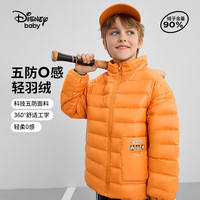 迪士尼童装儿童轻薄羽绒服2024年秋冬新款男女童宝宝洋气三防白鸭绒外套 【男童】