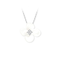 何方珠宝 HEFANG Jewelry 小苍兰锁骨链项链
