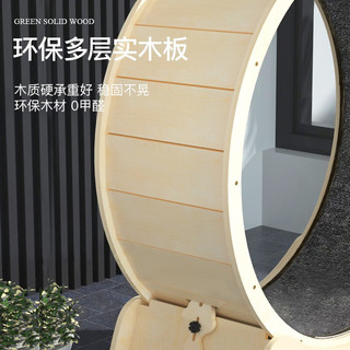疯狂喵 猫咪跑步机猫跑轮实木大型猫爬架运动宠物静音滚轮猫转轮猫狗玩具木板材猫抓板 S码【环保家具板】（适用6斤内猫咪）