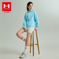 安德玛(Under Armour)儿童外套女童薄款舒适凉感宽松外套夏季童装凉感外套 浅蓝 130