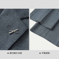 海澜之家 HLA西服套装男三件套商务格纹典雅气质套西男 中灰格纹A8(西服+马甲+西裤) 2XL 180/96A 150~160斤