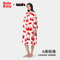 慵懒时光：野兽派家居 Hello Kitty x tbh家纺系列 女士云绵绒睡裙 442250131 粉色 XS