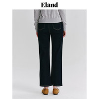 【莱赛尔】Eland衣恋牛仔裤女直筒阔腿复古格雷系长裤夏