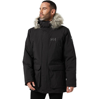 Helly Hansen 成人 男性 滑雪夹克 纯色派克大衣 防水 990 Black