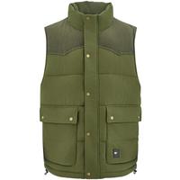 CAT卡特24秋男女同款户外休闲工装立领棉马夹马甲外套 青绿色 XXL