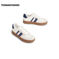 TOOMANYSHOES时尚休闲运动鞋莓果派对厚底德训鞋2025新款板鞋 马君妍同款女鞋 粉黑 37