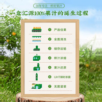 汇源 【干净配料，没有科技】100%果汁 混合口味尝鲜装（7月份到期） 1L*2盒（橙汁+橙汁）