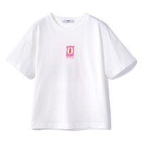马骑顿 童装男女同款短袖T恤夏季儿童短袖T恤子款潮 本白 110cm