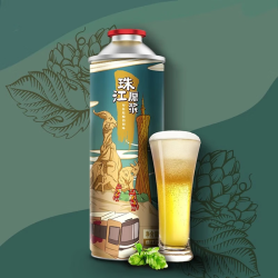 珠江啤酒 珠江原浆苦瓜青瓜味啤酒980mL*1罐凤凰单枞茶啤解腻去火