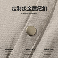 HI PANDA你好熊猫长袖衬衫男春秋弹力面料凉感透气青少年经典复古翻领POLO