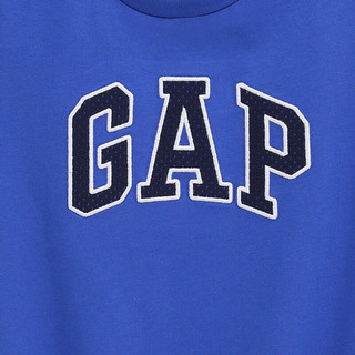 Gap【大小童同款】男童2025夏季吸湿速干短袖T恤儿童装775228 蓝色 120 cm(6-7岁)亚洲尺码