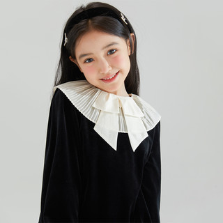 【托斯卡纳的秋风】女童甜美气质丝绒裙秋冬可爱腰裙中大童半裙