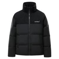 雅鹿羽绒服男士2024冬季灯芯绒休闲加厚保暖青少年面包服