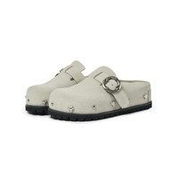 FAYTOBE 爱心铆钉勃肯鞋25春冬牛反绒厚底增高休闲鞋民族风单鞋