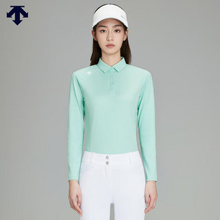 DESCENTEGOLF 迪桑特高尔夫FIELD系列女士长袖POLO衫夏季 EG-Eggshell Blue M (165/84A)