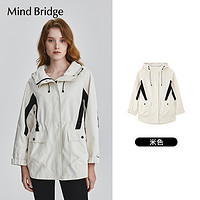 Mind Bridge MB MindBridge2024新款连帽外套女城市户外夹克秋季撞色运动上衣