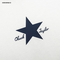 Converse 匡威童装男女童纯棉长袖T恤春秋透气儿童上衣 羽白色 150 /72 【身高140-152cm】