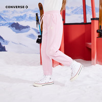 Converse匡威童装女童加绒针织长裤儿童休闲裤运动裤 朝霞粉 155 /64 【身高158-170cm】 155/64