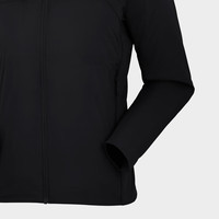 KAILAS凯乐石男款巴松气凝胶棉服动态控温保暖户外防风连帽夹克 玄青黑