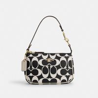 COACH/蔻驰 Nolita15迷你轻便手提包手拿手腕包黑白色CP251