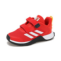 adidas 阿迪达斯 新年红网面透气减震耐磨舒适男女小童跑步鞋魔术贴童鞋