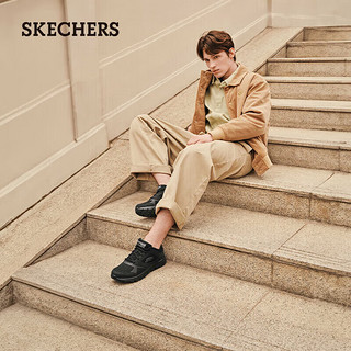 斯凯奇（SKECHERS）男鞋春户外运动休闲鞋软底缓震防滑跑步鞋健步鞋232398 全黑色 42