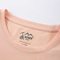 奥索卡 OZARK GEAROZARK户外短袖T恤女 夏季女士短袖潮流百搭圆领T恤 359528 浅粉-055 2XL (180)