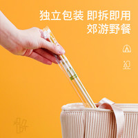 美丽雅一次性筷子家用天然竹筷饭店卫生快餐筷子独立包装