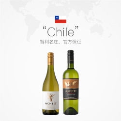 蒙特斯 天使珍藏 长相思霞多丽 干白葡萄酒 750ml*2瓶