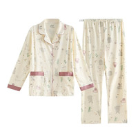 sohiwoo月子服春夏款产后纯棉夏季薄款哺乳睡衣产妇家居服女