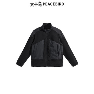 太平鸟男装保暖摇粒绒23冬季新款夹克 B2BCD4320 1（宽松）