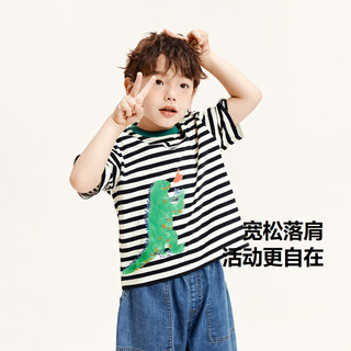 【儿童速干】迷你巴拉 MINI BALA 巴拉男童宝宝短袖T恤夏季联名涂鸦图案短袖T