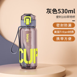 倍乐 Tritan随行便携水杯 530ml 灰色