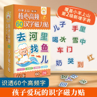 核心高频60汉字磁力贴 3-8岁幼儿启蒙认知读物 幼小衔接亲子互动玩具书边玩边学轻松学汉字 环保材料不伤手 小羊上山核心高频60汉字磁力贴 小羊上山磁力贴第2级