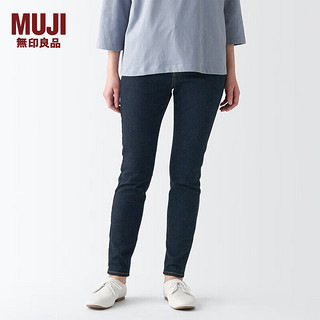 无印良品 MUJI 女式 棉弹力牛仔 紧身裤 裤子 长裤 休闲裤