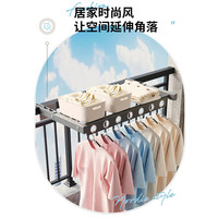 曙亮晾衣架阳台伸缩  家用  室外晾衣  室内挂衣架 长60CM